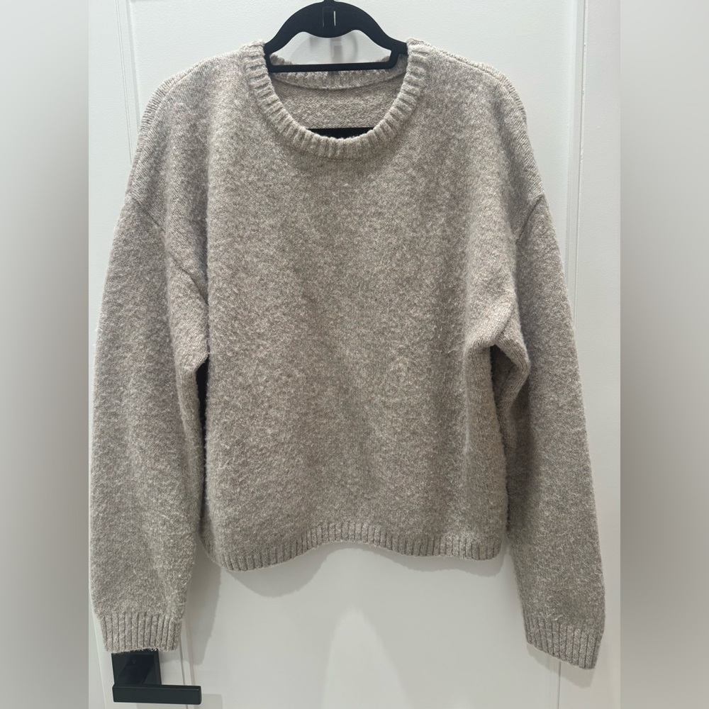 Cozy Beige Knit Sweater